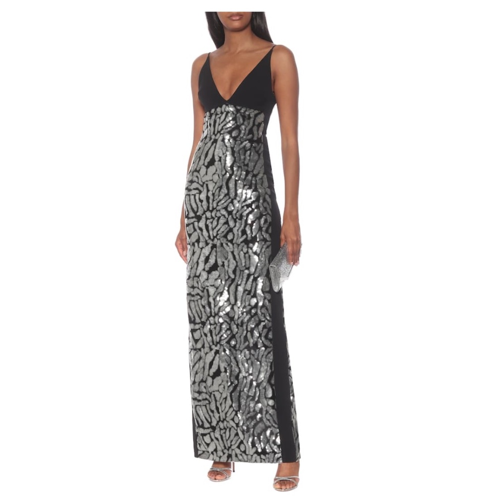 DAVID KOMA Exclusive to Mytheresa – Sequined crêpe gown